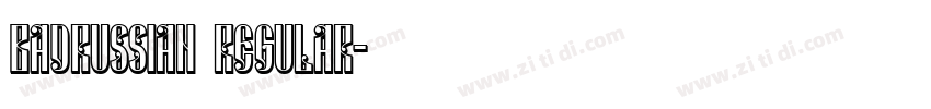 BadRussian Regular字体转换